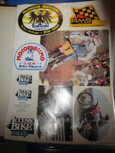 Autocollants moto planche - 7,