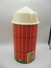 Vintage 68 Fisher Price little people Play Family Boite de rangement ferme SILO