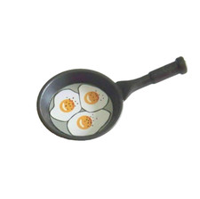 PLAYMOBIL * MAISON MODERNE * Poêle Gris Foncé 3 Oeufs Omelette Foret 70510 5167