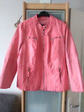 Veste similicuir rose taille 48