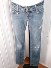 Pantalon jean délavé destroyed stretch Salsa classy taille basse slim w30 38