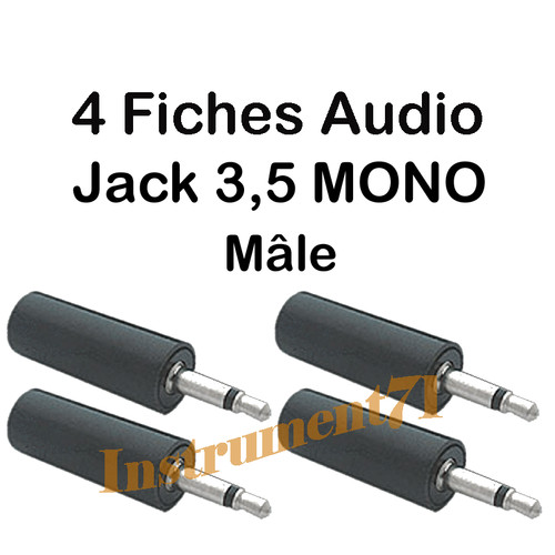 Fiches jack mono mâle - fiches, 3,5
