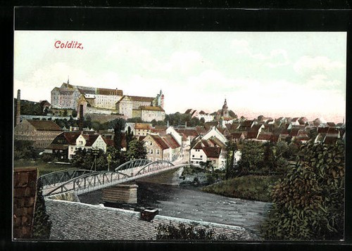 Colditz panorama carte - colditz,,