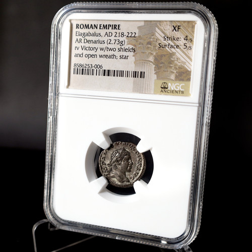 Elagabalus roman silver - elagabalus,