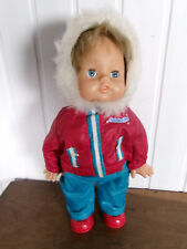 VINTAGE POUPÉE marche et parle 40 cm CICCIOBELLO habillée hiver