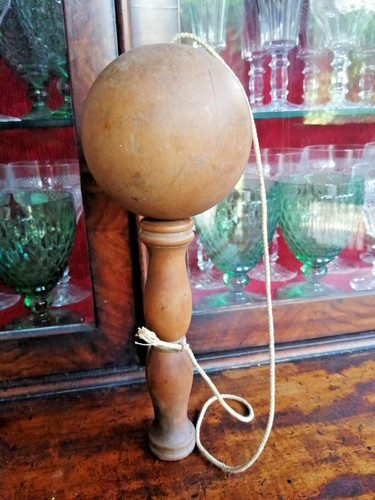 Bilboquet ancien bois art - ancien, en