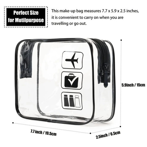 Trousse toilette transparente - toilette,