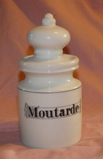 Porcelaine d'Auteuil service Elisa Pot à moutarde  création Jacques Lobjoy  TBE