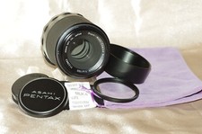 RARE, objectif M42 MACRO 100mm f4 TAKUMAR bouchons-filtre-pare-soleil-housse TBE