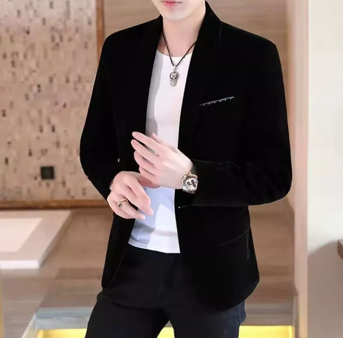 Veste homme velours - velours, noir