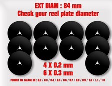 JEU DE 10 CALES / REEL SPACER / 84 MM - NAB - TRIDENT / MIX 0.2 + 0.3 mm 