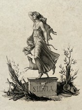SILVIA Chasse GRAVURE Cerf