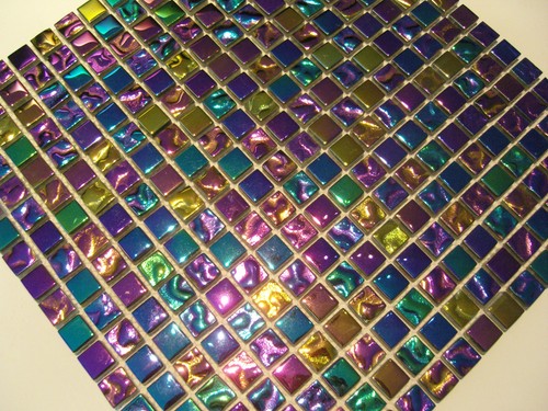 Purple rain verre - purple, mosaïque