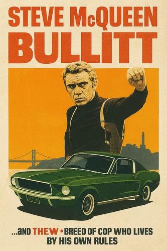 Affiche poster steve mcqueen - -,