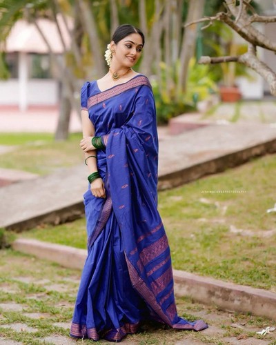 Mariage sari soie douce avec - soie,