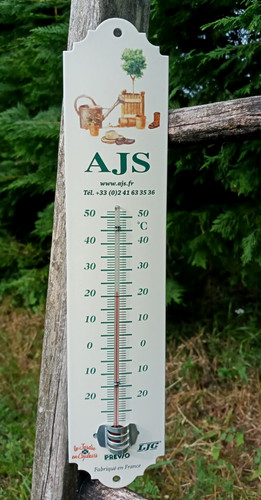Plaque émaillée thermomètre - plaque,