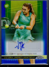 2024 Topps Chrome Bleu Réfracteurs # Tcavjk Victoria Jimenez Kasintseva Auto /