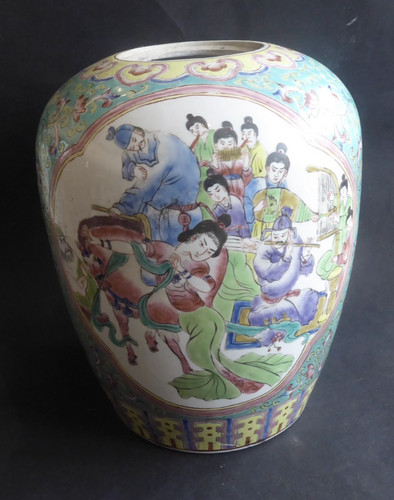 Grand vase famille - , rose