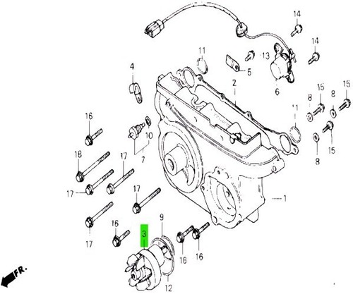Pompe eau honda gold - pompe,