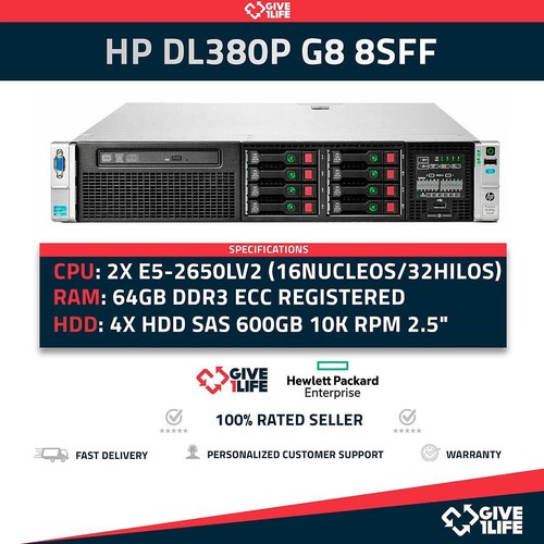 Rack serveur dl380p 8sff - dl380p, g8