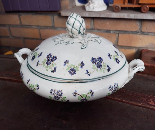 Soupière ancienne faïence - soupière,