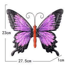 Grand Métal Papillon Violet