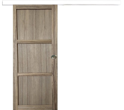 Porte coulissante bois frake - bois,