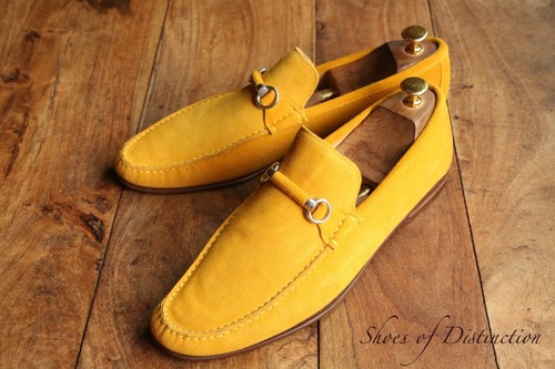 Mocassins daim jaune - daim,
