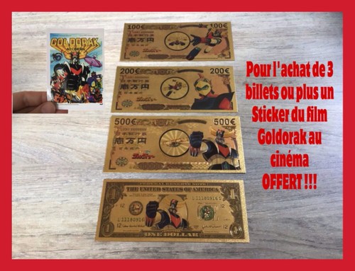 Billet ticket figurine - or,