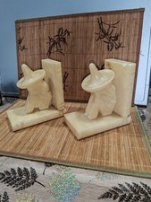 Serre-livres (2) En Albâtre  Années 70 - Mexicains