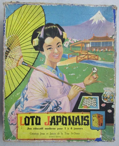 Jeu ancien loto japonais - ancien,