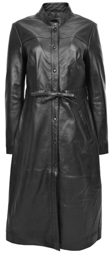 Manteau long cuir - manteau,