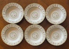 6 ASSIETTES  CREUSES  EN PORCELAINE BERNARDAUD LIMOGES ARTOIS  23 CM