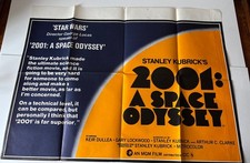STANLEY KUBRICK'S 2001: A Space Odyssey (1968) Rare Orig. 70s RR GB Quad Affiche