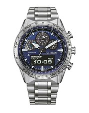 Citizen JV2000-51L Eco Drive Promaster Sky Montre Homme Ana-Digi Bleue Ø43mm