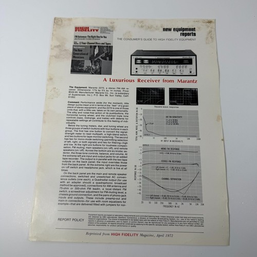 Vtg rare marantz 2270 - marantz,