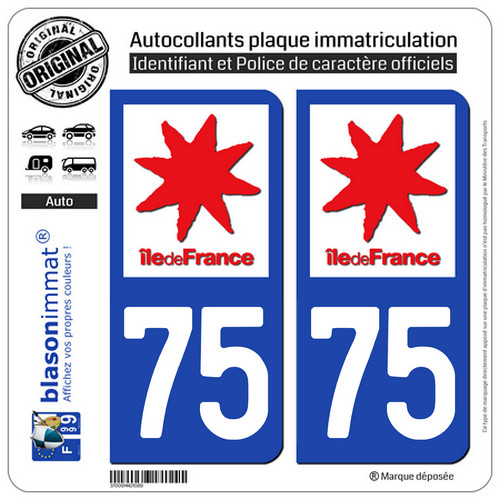 Stickers autocollant plaque - 2,
