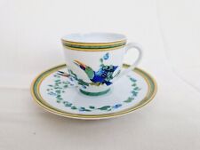Hermès Modèle Toucans Tasse Et Sous Tasse à Café Expresso Porcelaine 2