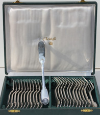 CHRISTOFLE VENDÔME - SERVICE A POISSON EN METAL ARGENTÉ - 24 PIECES