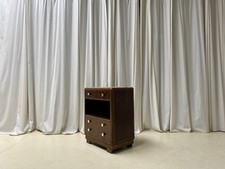 Petit meuble art déco ébène de Macassar et quartz 1930