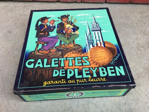 Ancienne boite vide biscuits - ancienne,