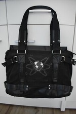 UN SAC A MAIN BESACE MULTI POCHE EN CUIR ET TISSU (NEUF)