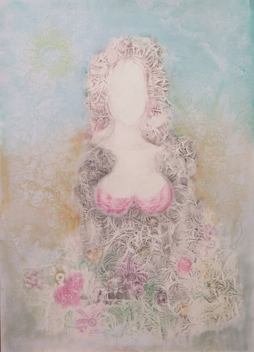 Vieux tableau peint - tableau, a
