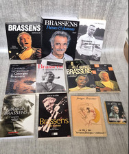 Lot 11 livres Georges Brassens biographie poésie chansons symbolique amitié