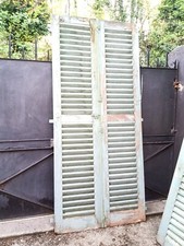 236 x 52,5 cm (x2) Paire de volets persienne en bois