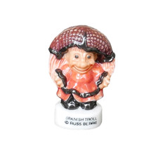 Feve Russ Berrie Troll Espagnol Porcelaine Figurine Miniature