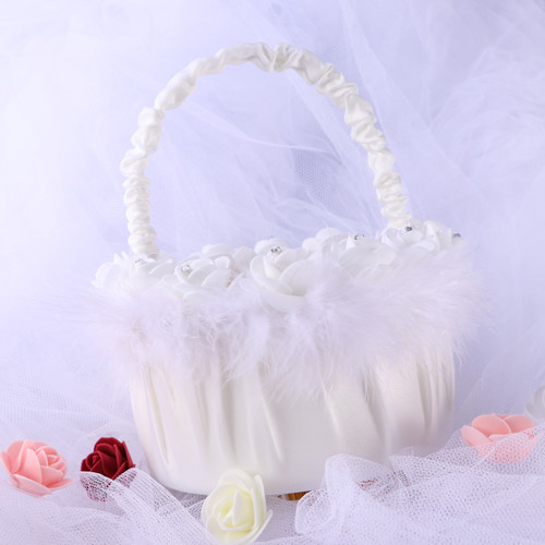 Porte fleurs mariée panier - mariée,