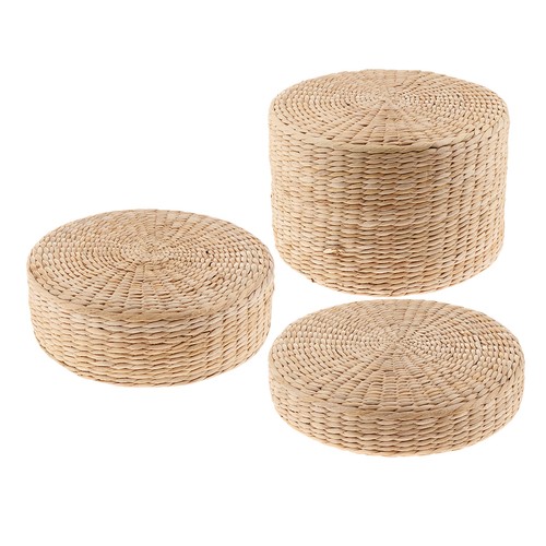 Coussin terre paille - terre, en