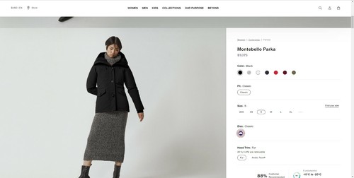 Canada goose montebello parka - goose,