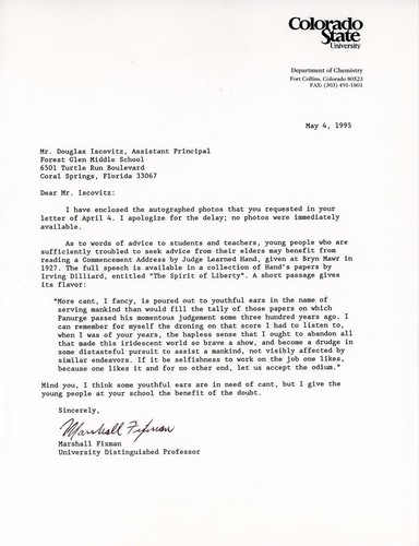 Marshall fixman tsl from - tsl, 1995